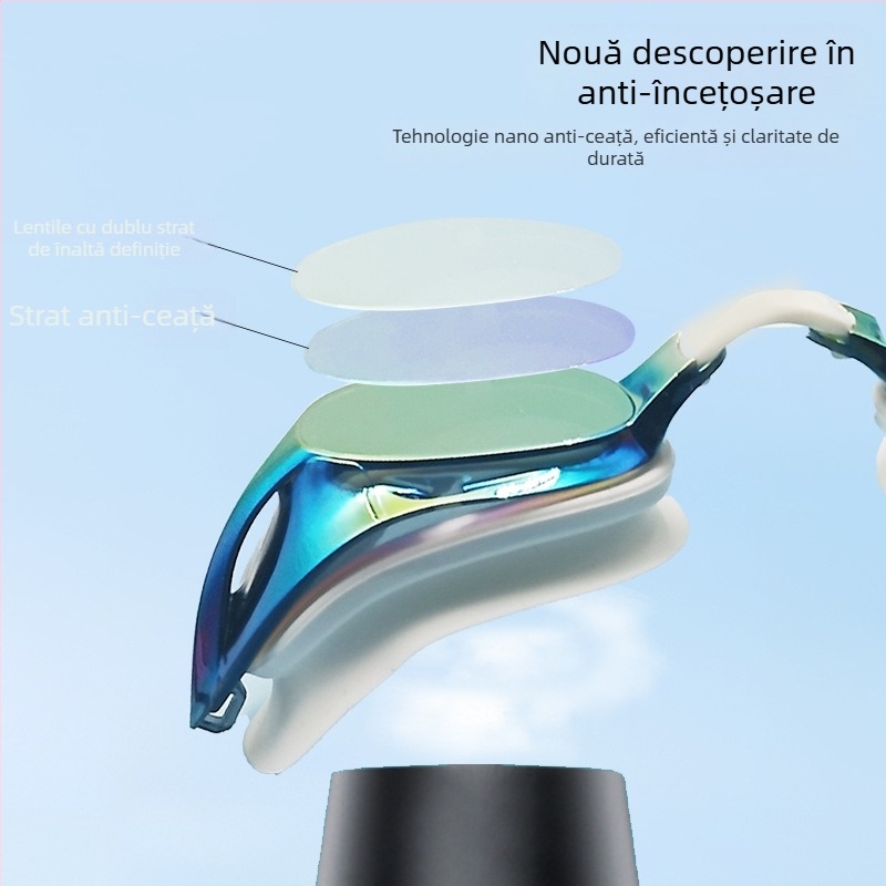 Ochelari de înot noi 2025, ochelari de înot profesionali transfrontalieri, ochelari de înot competitivi HD, impermeabili, anti-aburire, echipament sportiv, en-gros
