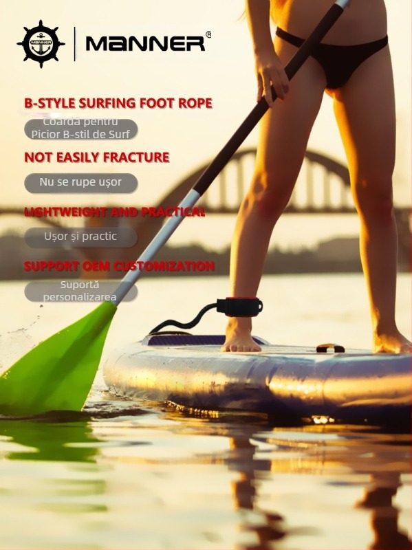 Coardă de surf pentru picioare, vâslit în aer liber, surf, paddle board, frânghie de siguranță pentru sporturi nautice, frânghie de tracțiune pentru surfing pe apă