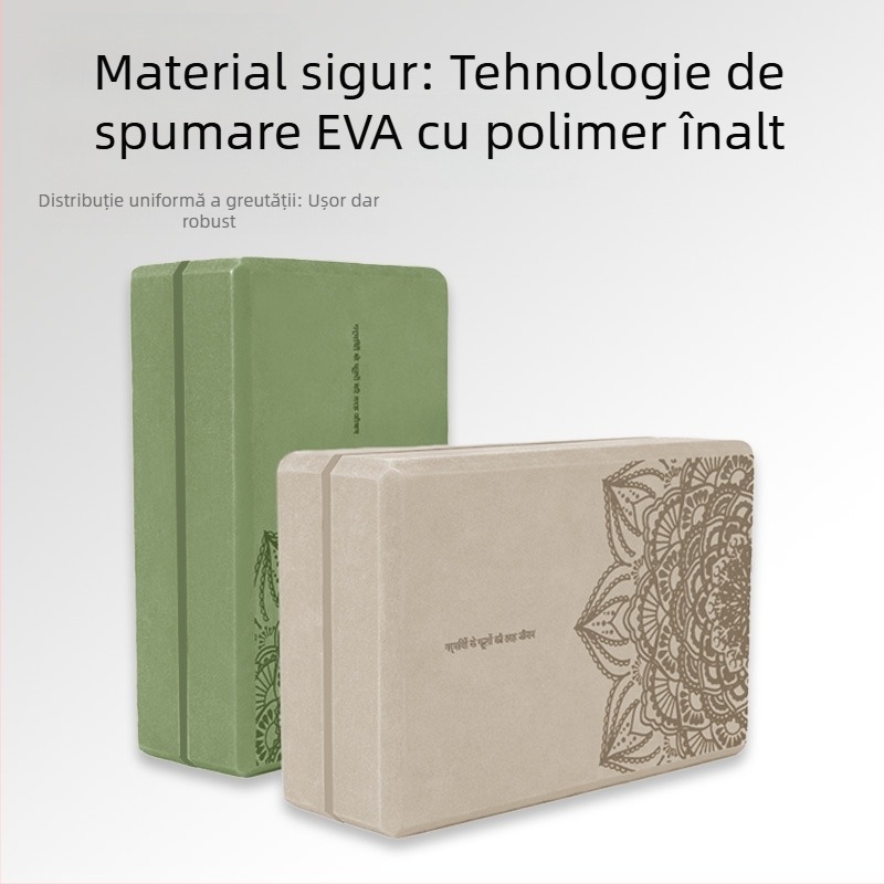 Cărămizi de yoga din spumă EVA de înaltă densitate, imprimate, pentru copii, pentru antrenamentul de dans, presă auxiliară pentru picioare, cărămizi de fitness, furnizate la fața locului