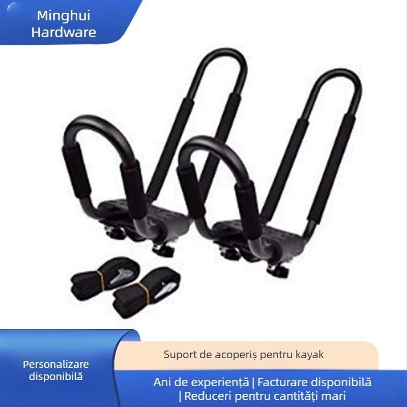 Suport universal pentru caiac de acoperiș auto, suport detașabil pentru snowboard, canoe, placă de surf în aer liber