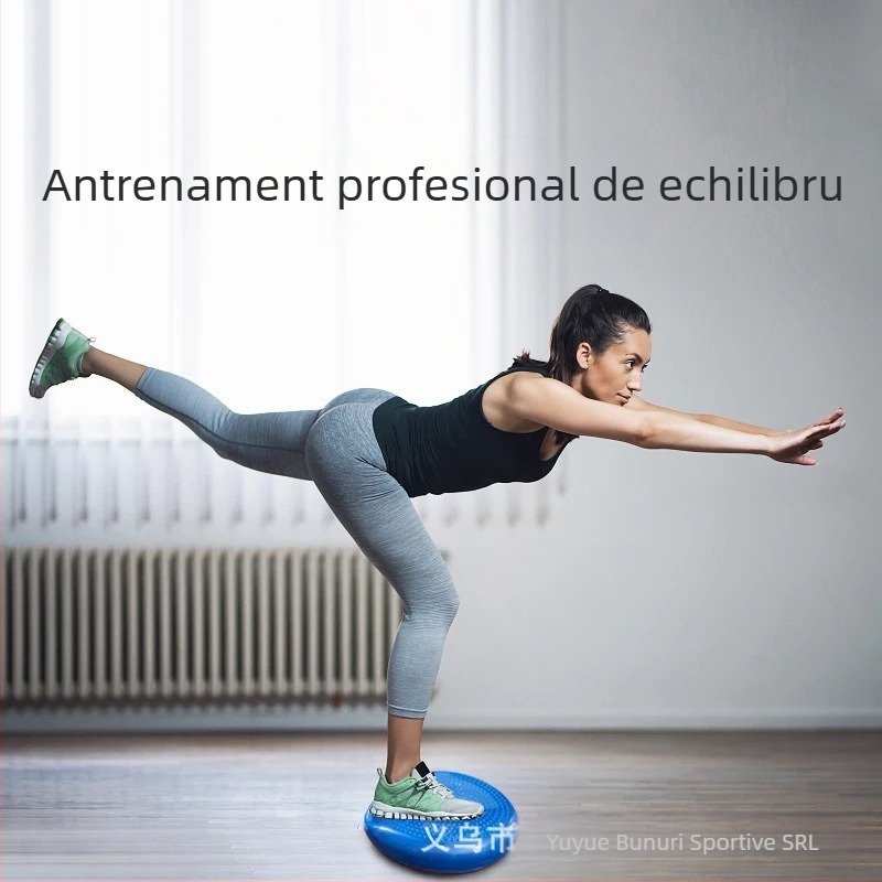 Saltea de echilibru pentru yoga, pernă de antrenament pentru copii, pernă de aer pentru masaj la gleznă pentru adulți, rezistentă la explozii, îngroșată