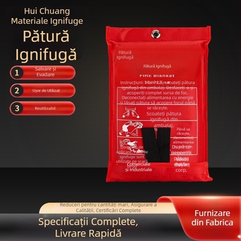 Pătură de foc din fibră de sticlă Pătură de foc Pătură de urgență pentru evacuare Pătură de foc comercială de uz casnic Aprovizionare specială din fabrică