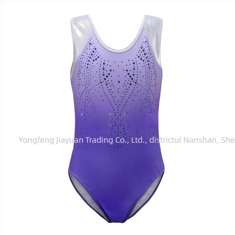 Costum de gimnastică elastic pentru fete, costum de balet, costum de performanță, costum de dans, costum strâmt, în stoc