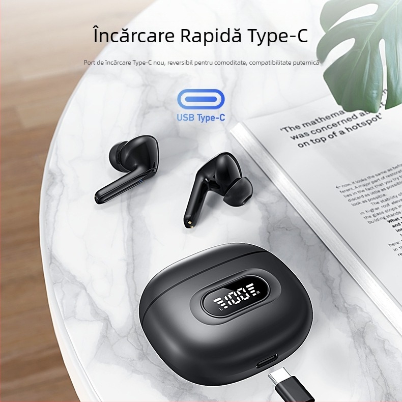 Factory Tws Transfrontalieră Model Privat S23 Căști fără fir Bluetooth 5.3 Enc Stereo Reducere Zgomot Afișaj Digital Căști de bună calitate a sunetului