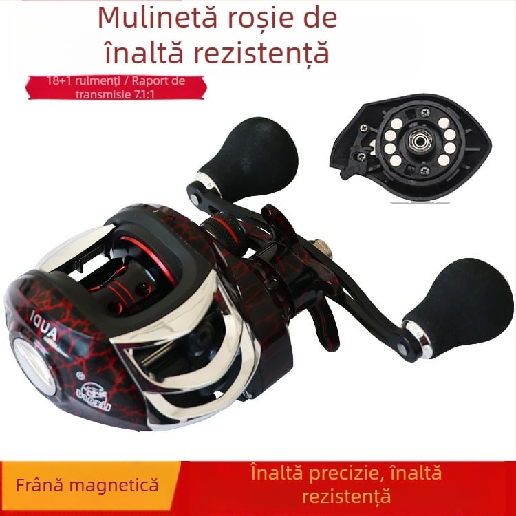 En-gros din fabrică, sârmă metalică cu 19 axe, roată cu picătură de apă, roată de pește, drum, yaqiao, rolă de pescuit pentru plută, anti-prăjire, echipament de pescuit cu rază lungă de acțiune
