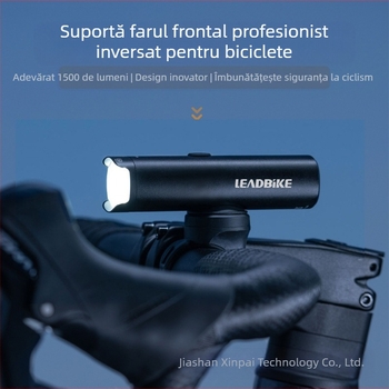 Impression Cycling - Lanternă frontală pentru bicicletă de munte, din aliaj de aluminiu, 1500 lumeni, cu putere mare de luminozitate, care poate fi inversată