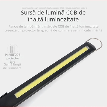 Lumină magnetică reîncărcabilă cu LED pentru reparații auto, lumină de lucru pentru întreținere, lumină de întreținere LED pentru acasă, camping în aer liber, lumină de reparații, lumină de urgență