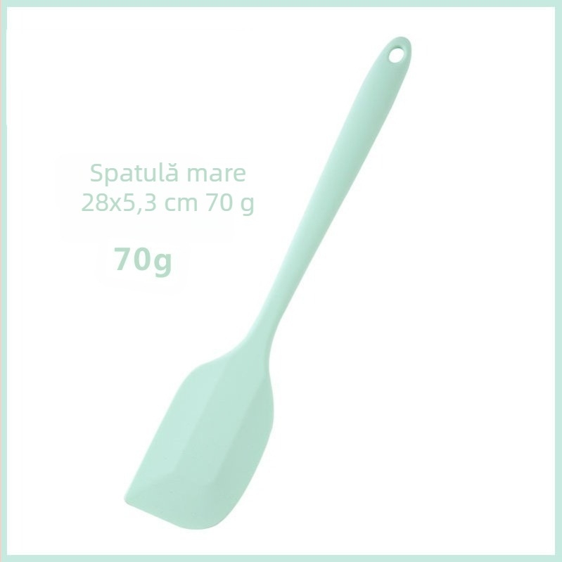 Racletă din silicon din silicon rezistentă la temperaturi ridicate, spatulă pentru cremă de tort, răzuitoare, instrument de copt integrat de uz casnic, în stoc din fabrică