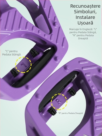 Pedale de bicicletă pentru șosea de munte, cu rulment cu bile din aliaj de aluminiu, pedale universale, accesorii pentru pedale
