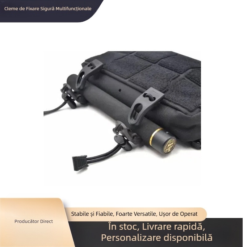 Clemă de fixare pentru rucsac tactic, fixare cu eliberare rapidă, accesorii pentru chingi elastice, cataramă de reglare en-gros