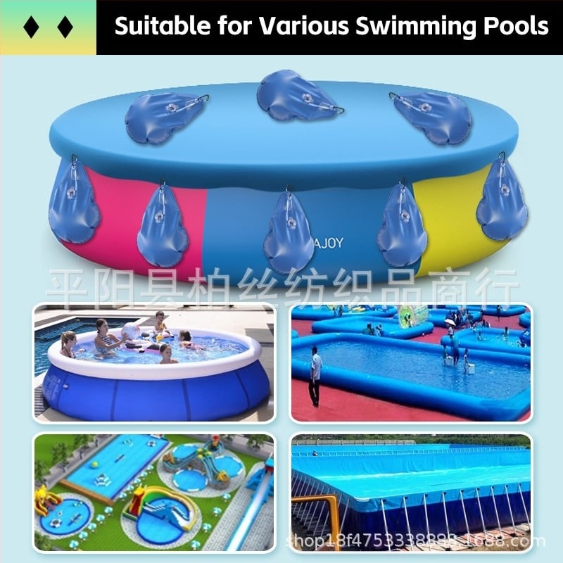 Prelata pentru piscină de iarnă transfrontalieră, geantă agățată, geantă de perete pentru piscină, geantă de acoperire pentru piscină cu picătură de apă, geantă portantă agățată, geantă de iarnă pentru piscină