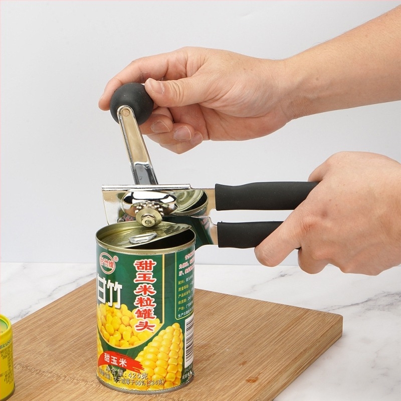 Deschizător de conserve din oțel inoxidabil Amazon, cuțit multifuncțional pentru conserve, apă clocotită, fructe, comercial, deschizător de sticle cu manivelă, instrument de aprovizionare transfrontalieră