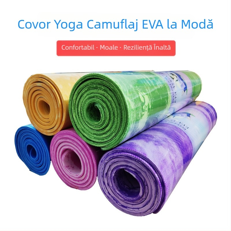 Saltea de yoga camuflaj EVA, saltea impermeabilă pentru sporturi în aer liber, saltea de yoga și fitness, vânzare la nivel transfrontalier, sursă fierbinte din fabrică