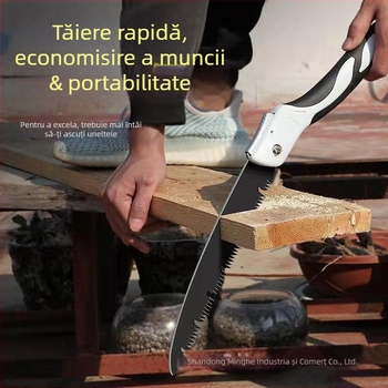 Ferăstrău pliabil din fabrică, en-gros, Linyi Zi, tăiere copaci din oțel, artefacte de uz casnic, prelucrare a lemnului, portabil, rapid, în aer liber, ferăstrău manual