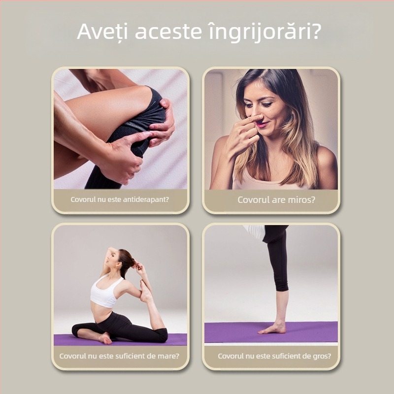 Coardă de sărit saltea îngroșată silențioasă sport interior izolare fonică saltea extra mare și lărgită antiderapantă yoga saltea pentru fitness acasă
