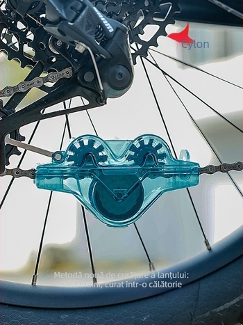 Remorcă de spălare a lanțului pentru bicicletă cu zgardă de curse, fără spălător manual, instrumente de curățare și întreținere a mașinii pentru drumuri de munte