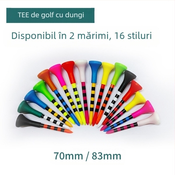Tee de golf cu unghii, tee din plastic, manșon de cauciuc pentru diverse dimensiuni, căști din cauciuc moale, tee de golf pentru servire, tee cu minge