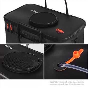 Găleată de pescuit pentru pești vii, găleată pliabilă multifuncțională, găleată de protecție a peștilor, cutie de pește îngroșată, găleată de pescuit, cutie de pescuit en-gros