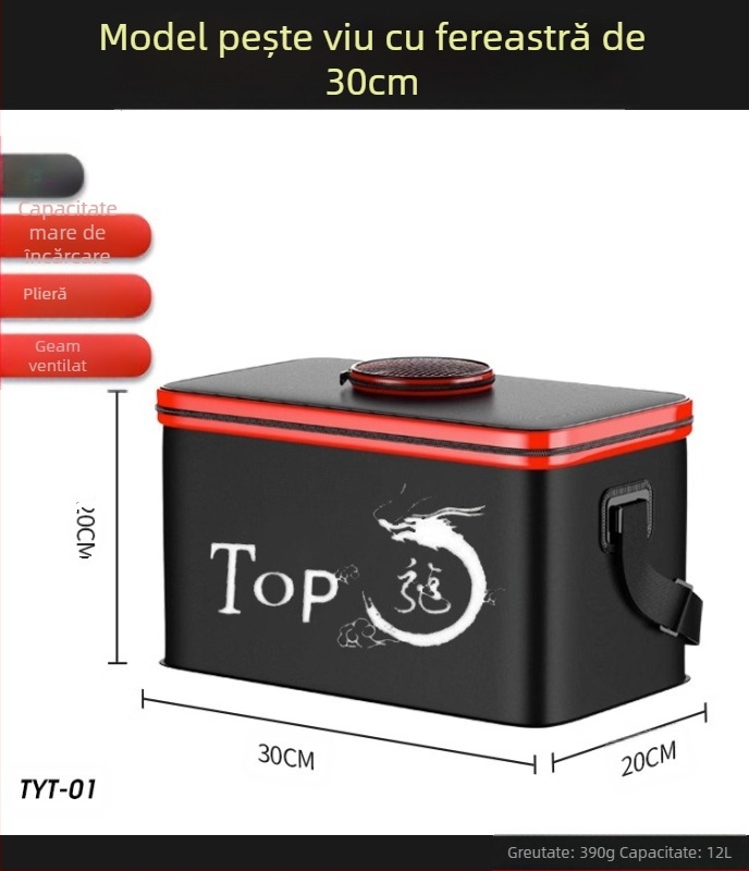 Găleată de pescuit pentru pești vii, găleată pliabilă multifuncțională, găleată de protecție a peștilor, cutie de pește îngroșată, găleată de pescuit, cutie de pescuit en-gros