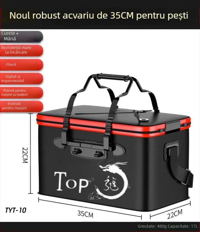 Găleată de pescuit pentru pești vii, găleată pliabilă multifuncțională, găleată de protecție a peștilor, cutie de pește îngroșată, găleată de pescuit, cutie de pescuit en-gros