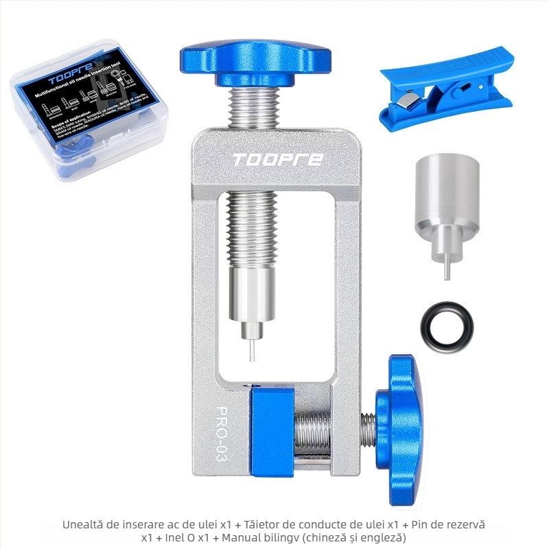 TOOPERE Bicicletă Ulei de frână Ulei Ac Instalare Instrument Olei Introducere Țeavă Cut-off Măsline Cap Presor Încărcător