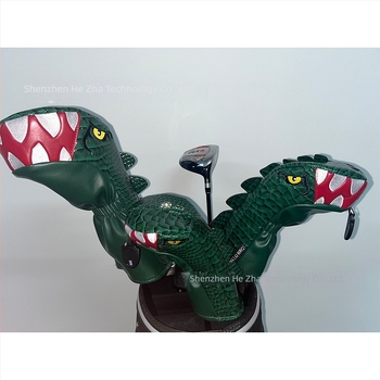 Husă de golf din lemn, tip Tyrannosaurus, nr. 1, nr. 3/5, picior de pui din lemn, husă impermeabilă din PU pentru cap de crosă