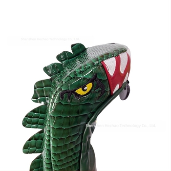 Husă de golf din lemn, tip Tyrannosaurus, nr. 1, nr. 3/5, picior de pui din lemn, husă impermeabilă din PU pentru cap de crosă
