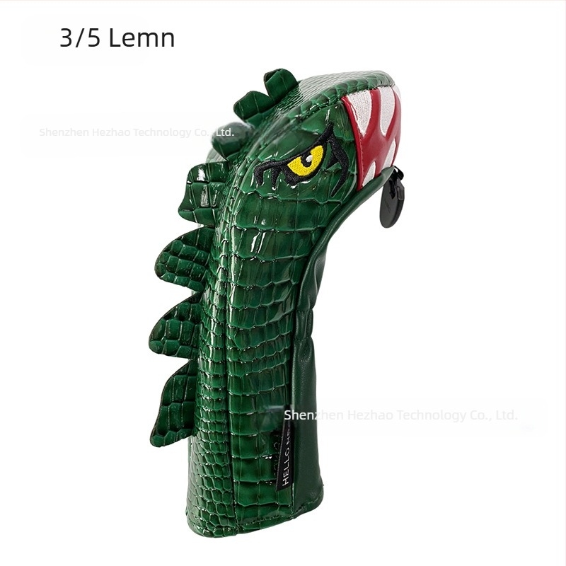 Husă de golf din lemn, tip Tyrannosaurus, nr. 1, nr. 3/5, picior de pui din lemn, husă impermeabilă din PU pentru cap de crosă
