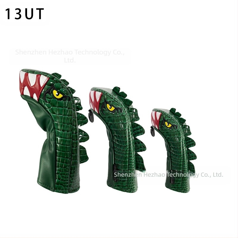 Husă de golf din lemn, tip Tyrannosaurus, nr. 1, nr. 3/5, picior de pui din lemn, husă impermeabilă din PU pentru cap de crosă