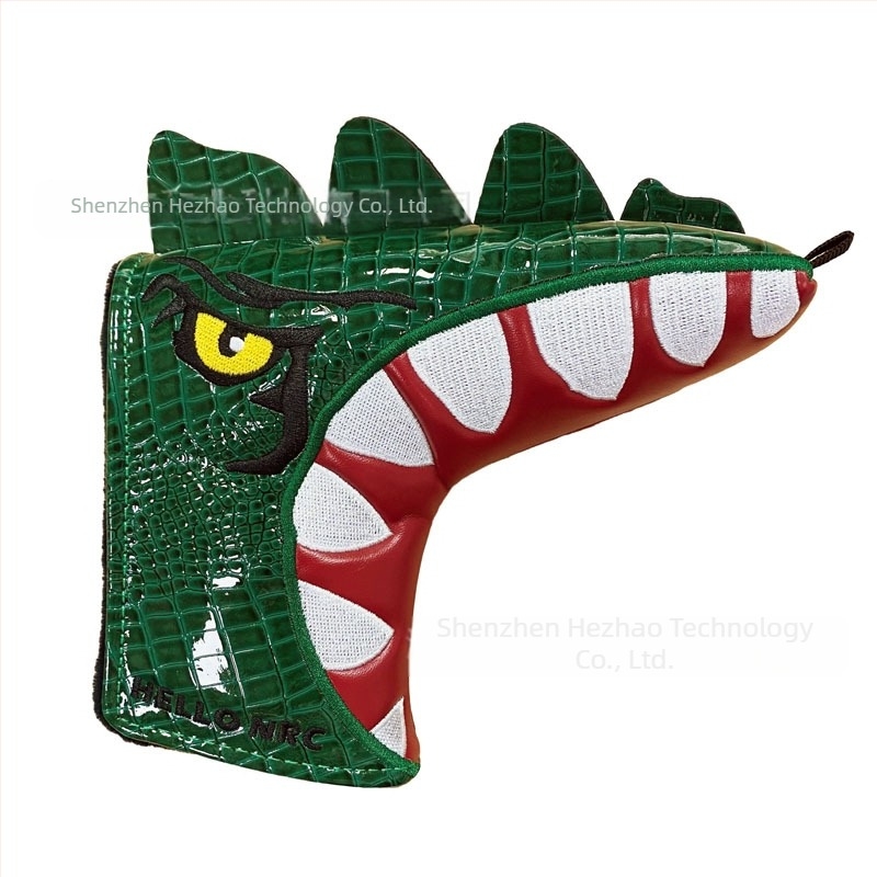 Husă de golf din lemn, tip Tyrannosaurus, nr. 1, nr. 3/5, picior de pui din lemn, husă impermeabilă din PU pentru cap de crosă