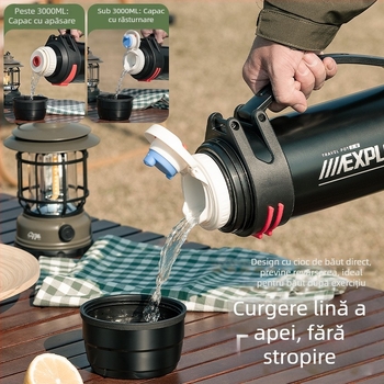 Enme Thermos Cup Men's mare capacitate termos fierbător de apă în aer liber nou 316 auto uz casnic fierbător de apă caldă sticlă de apă