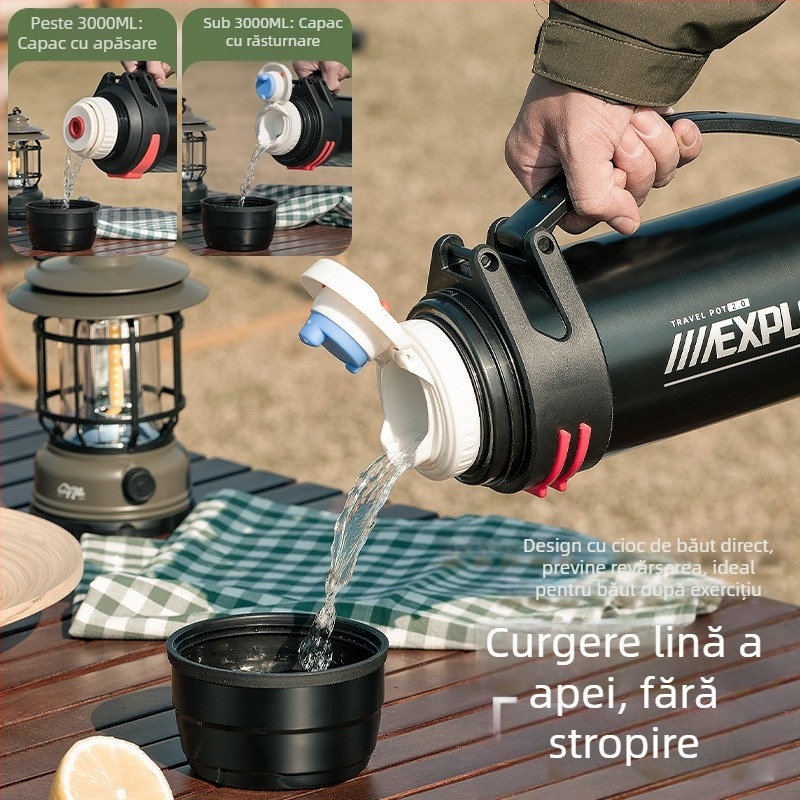 Enme Thermos Cup Men's mare capacitate termos fierbător de apă în aer liber nou 316 auto uz casnic fierbător de apă caldă sticlă de apă