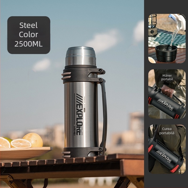 Enme Thermos Cup Men's mare capacitate termos fierbător de apă în aer liber nou 316 auto uz casnic fierbător de apă caldă sticlă de apă