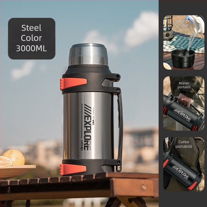 Enme Thermos Cup Men's mare capacitate termos fierbător de apă în aer liber nou 316 auto uz casnic fierbător de apă caldă sticlă de apă