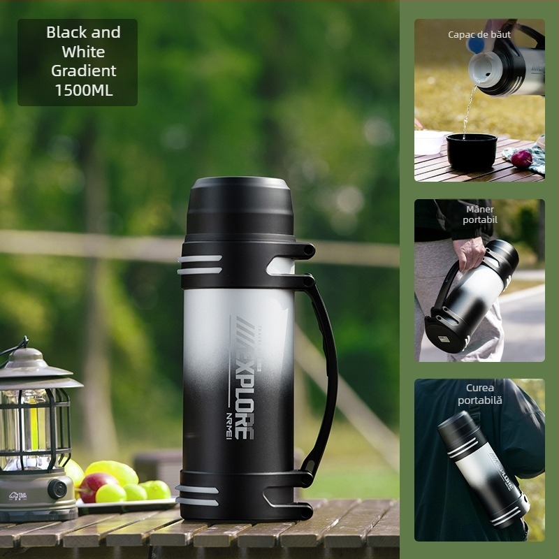 Enme Thermos Cup Men's mare capacitate termos fierbător de apă în aer liber nou 316 auto uz casnic fierbător de apă caldă sticlă de apă