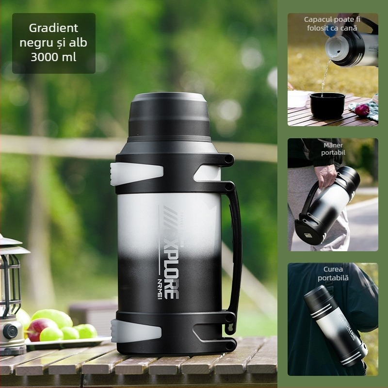 Enme Thermos Cup Men's mare capacitate termos fierbător de apă în aer liber nou 316 auto uz casnic fierbător de apă caldă sticlă de apă