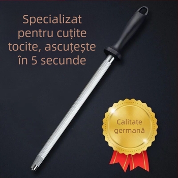 Calitate germană ultra-fină cuțit ascuțitor stick măcelar profesional tungsten oțel cuțit blocare stick acasă bucătărie cuțit ascuțitor stick