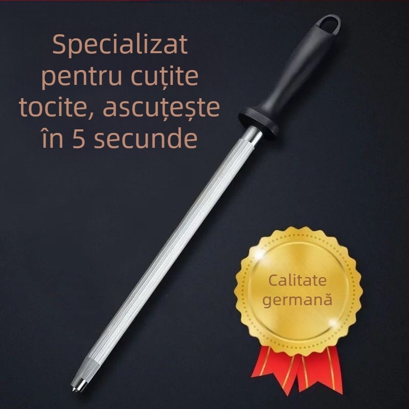 Calitate germană ultra-fină cuțit ascuțitor stick măcelar profesional tungsten oțel cuțit blocare stick acasă bucătărie cuțit ascuțitor stick