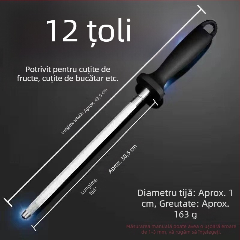 Calitate germană ultra-fină cuțit ascuțitor stick măcelar profesional tungsten oțel cuțit blocare stick acasă bucătărie cuțit ascuțitor stick