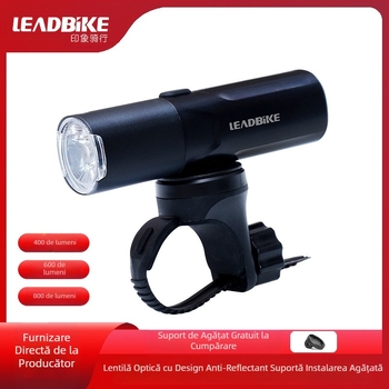 Faruri de bicicletă leadbike, pot fi agățate invers, 400 600 800 lumeni, lanternă auto pentru drumuri de munte