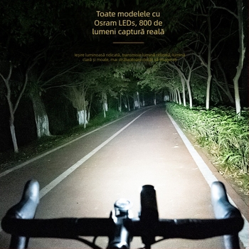 Faruri de bicicletă leadbike, pot fi agățate invers, 400 600 800 lumeni, lanternă auto pentru drumuri de munte