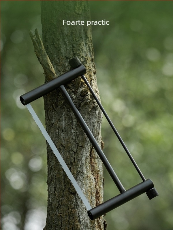 Ferăstrău manual multifuncțional pentru exterior, instrument portabil pentru camping și grătar, lamă de ferăstrău pliabilă rapidă, ferăstrău manual Wild Wood