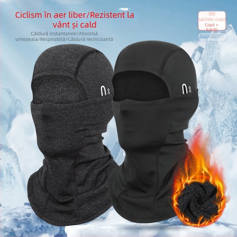 Ruidong Transfrontalieră Cald Echitație Headgear Motocicletă Fleece Cap Full Face Windproof Frig Rezistență Mască În aer liber Face-protecție Eșarfă