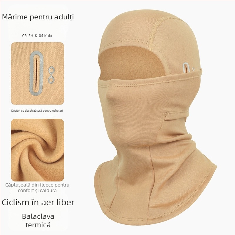 Ruidong Transfrontalieră Cald Echitație Headgear Motocicletă Fleece Cap Full Face Windproof Frig Rezistență Mască În aer liber Face-protecție Eșarfă