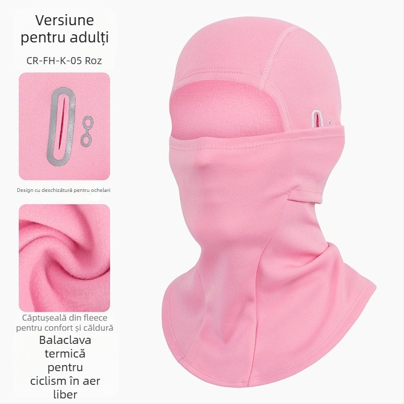 Ruidong Transfrontalieră Cald Echitație Headgear Motocicletă Fleece Cap Full Face Windproof Frig Rezistență Mască În aer liber Face-protecție Eșarfă