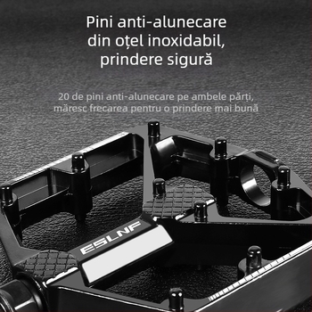 Pedale de bicicletă Eslnf pentru biciclete de munte și biciclete de șosea, pedale din aliaj de aluminiu, antiderapante, cu eliberare rapidă, rulment dublu Du, colorate