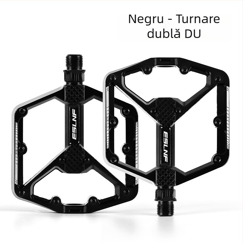 Pedale de bicicletă Eslnf pentru biciclete de munte și biciclete de șosea, pedale din aliaj de aluminiu, antiderapante, cu eliberare rapidă, rulment dublu Du, colorate