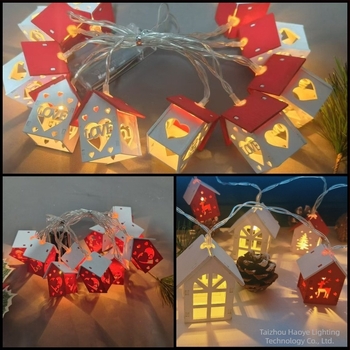 Ziua Îndrăgostiților, Crăciun, sărbătoare, căsuță din lemn, șir de lumini LED, cameră de hotel, dormitor, atmosferă luminoasă, lumini decorative