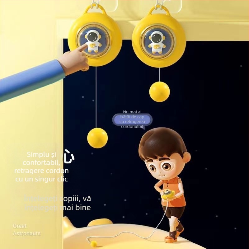 Antrenor de tenis de masă suspendat pentru copii, sistem de senzori de antrenament părinte-copil pentru interior, artefact plutitor, corectarea vederii, coordonarea mână-ochi