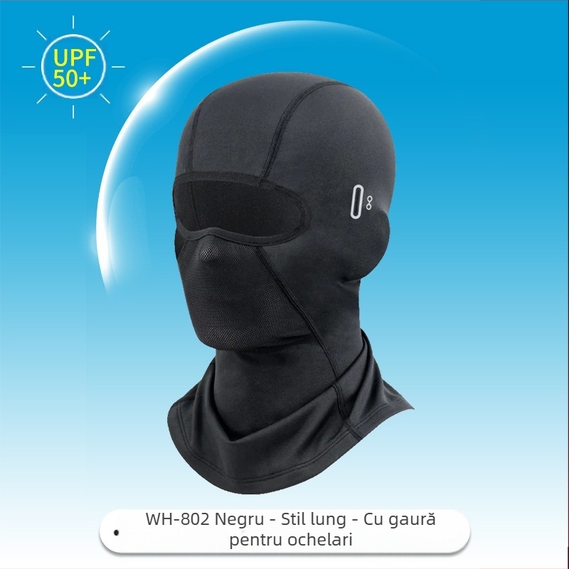 Mască de călărie transfrontalieră, nu se mișcă, protecție solară rezistentă la vânt, mătase de gheață, pentru bărbați și femei, de vară, anti-ultraviolete, pentru motociclete